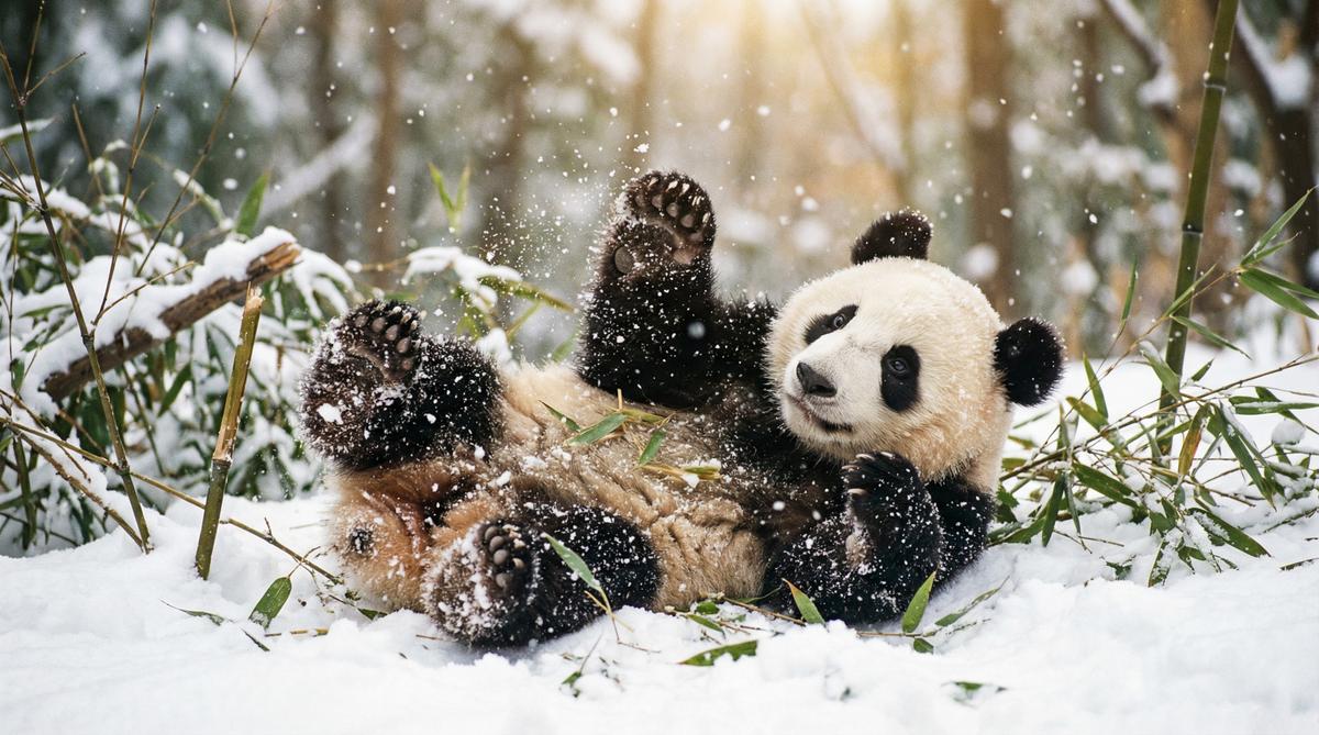 妻社熊猫视频 - 大熊猫雪地嬉戏视频在线观看