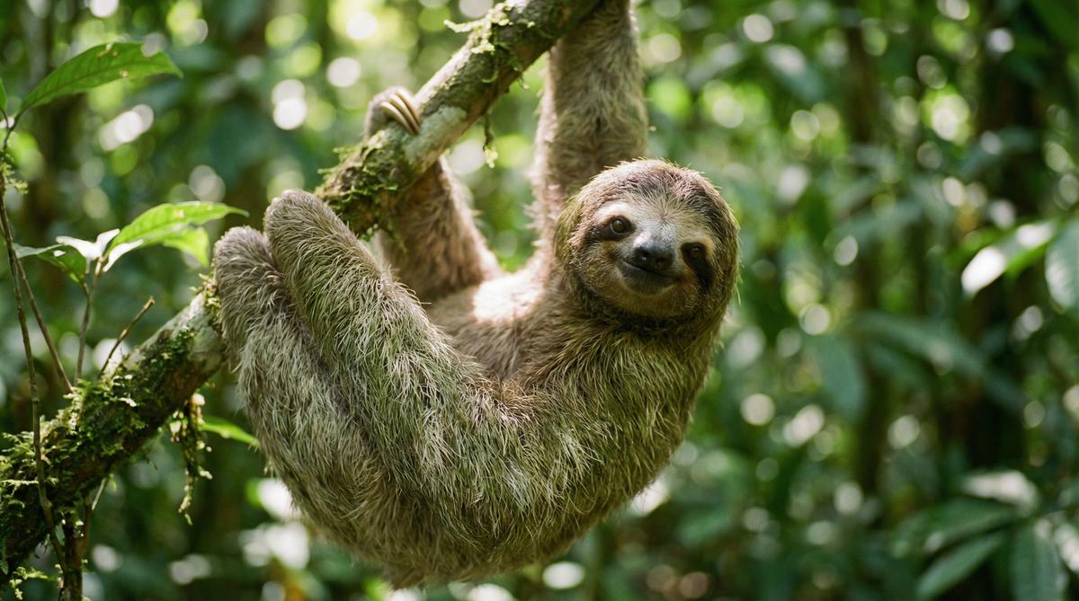 妻社树懒视频 - 热带雨林慢生活视频